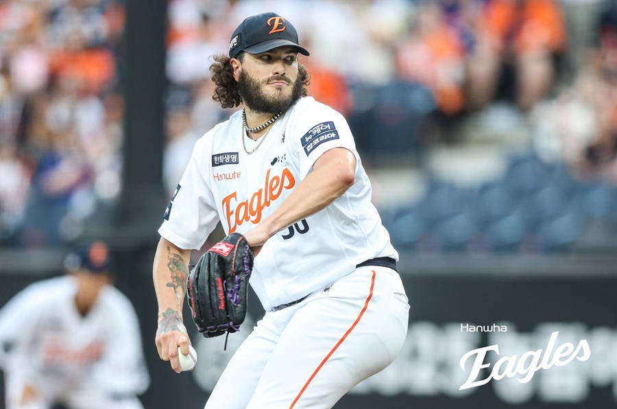 ▲ 장염 증상을 딛고 복귀해 정상 투구를 한 코디 폰세 ⓒ 한화 이글스
