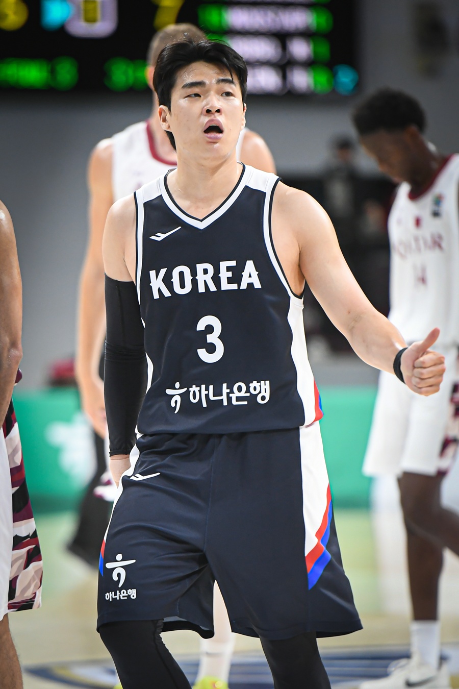 ▲ 정성우는 가스공가 압박 수비의 중심이다. 강혁 감독을 만난 정성우는 기량이 만개했다. 이번 여름 처음으로 성인 대표팀에 뽑혀 아시아컵까지 나갔다 ⓒ KBL