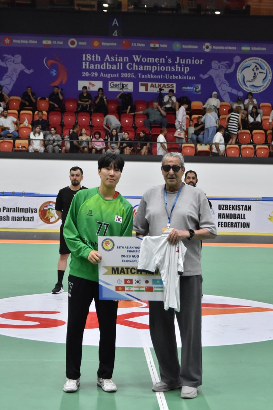 ▲ 경기 MVP에 뽑힌 고채은 ⓒ 대한핸드볼협회