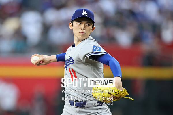 ▲ LA다저스의 일본인 투수 사사키 로키.