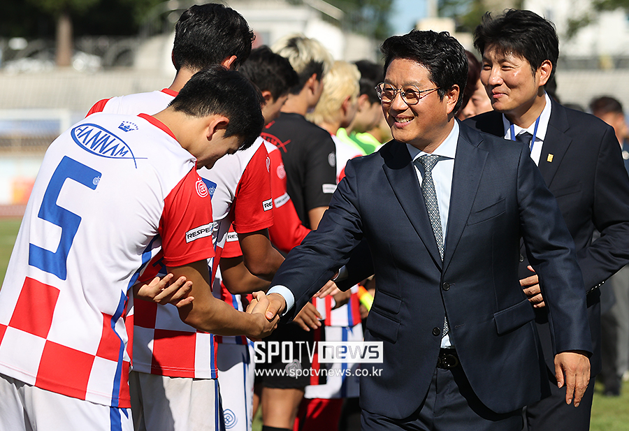 ▲ 한국대학축구연맹 박한동 회장 ⓒ곽혜미 기자
