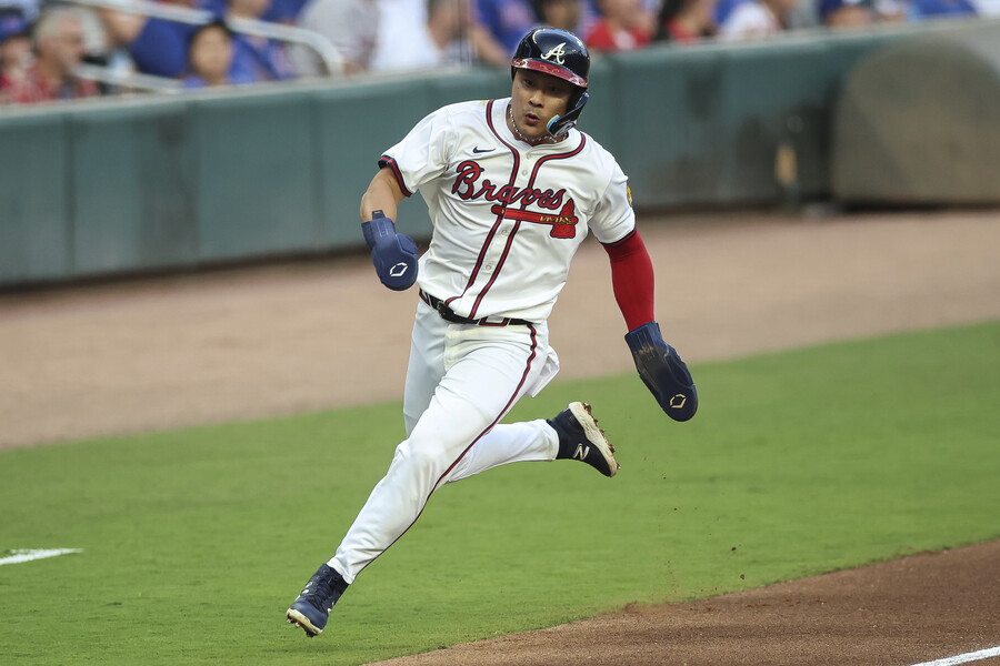 ▲ 득점하는 김하성 ⓒ연합뉴스/AP