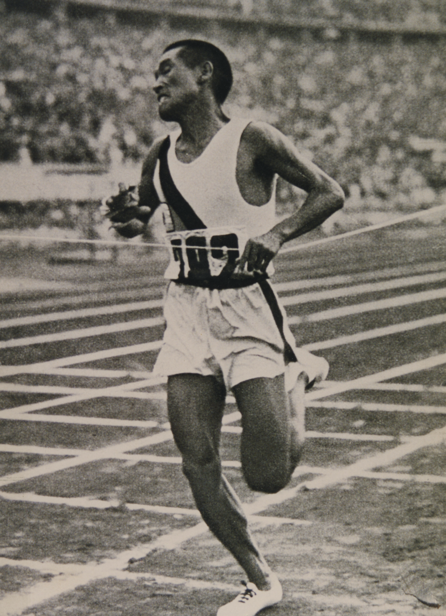 ▲ 1936년 베를린 올림픽 손기정의 모습 ©손기정기념재단