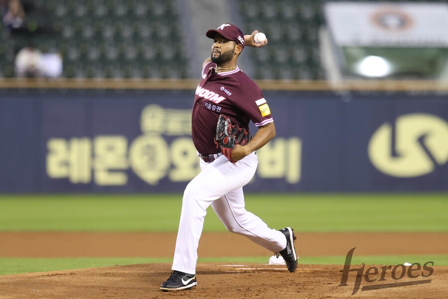 ▲ 라울 알칸타라 ⓒ키움 히어로즈