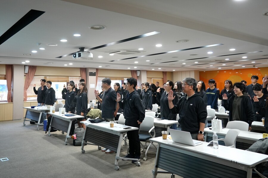 전사직원 인권경영 선언문 낭독 ⓒKADA