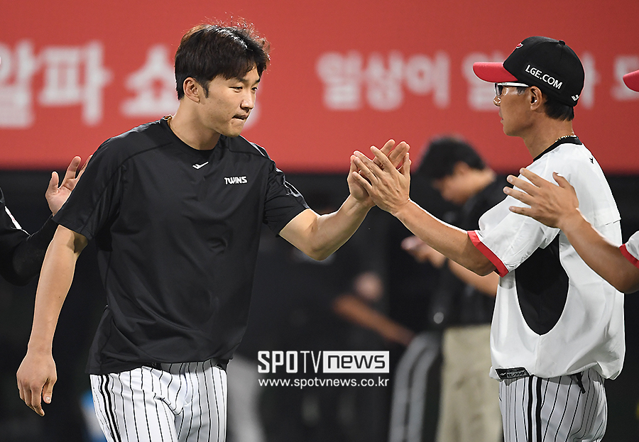 ▲ 박해민이 주는 메시지를 칭찬한 염경엽 LG 감독 ⓒ곽혜미 기자