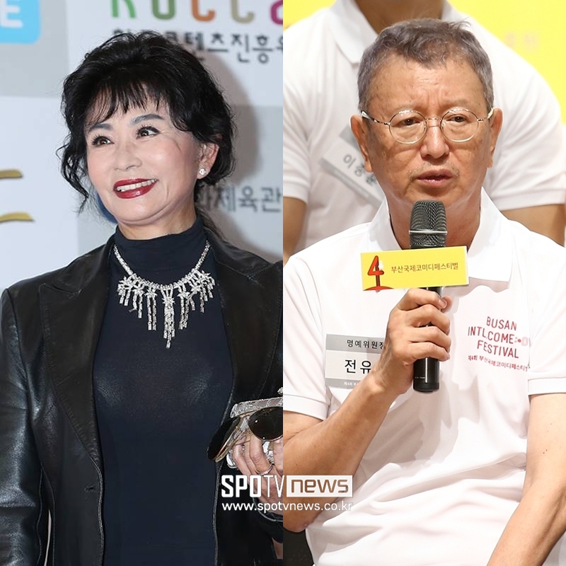 ▲ 진미령, 고 전유성. ⓒ곽혜미 기자