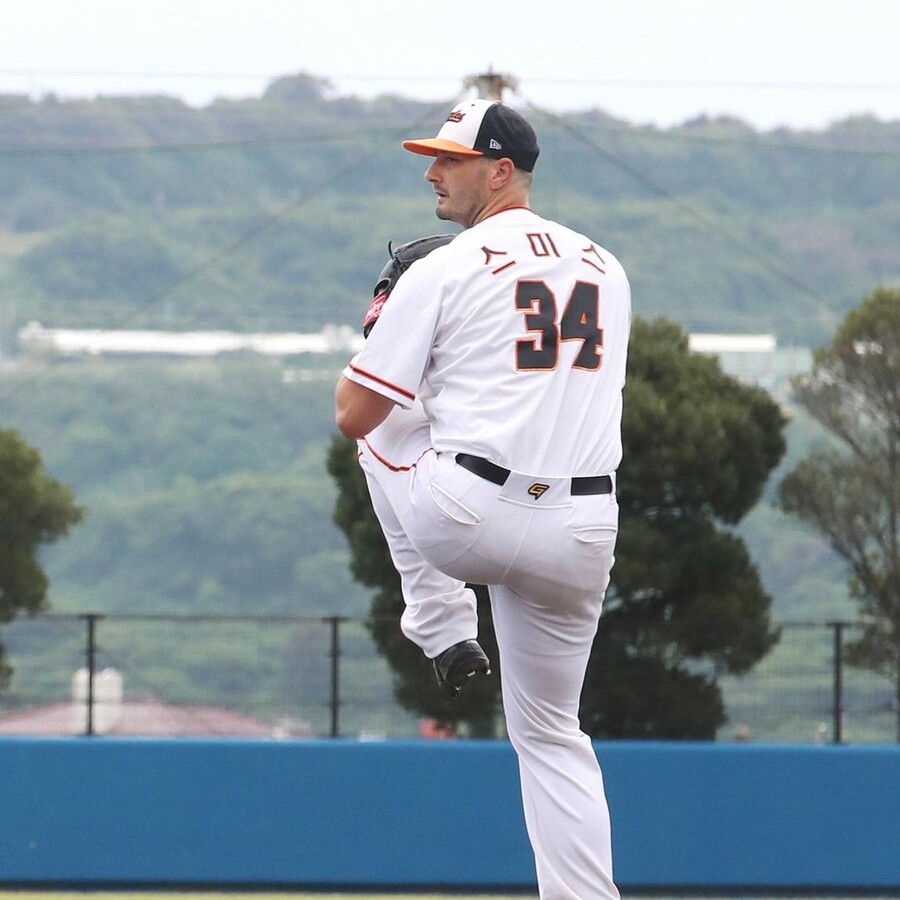 ▲ 한화 입단 당시 외국인 에이스로 기대를 모았던 버치 스미스 ⓒ한화 이글스