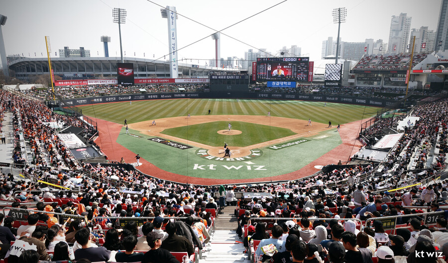 ▲ 수원 kt위즈파크 ⓒ kt 위즈