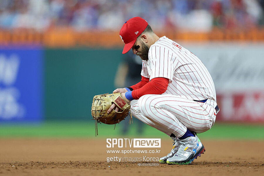 ▲ 브라이스 하퍼는 이번 시리즈에서 1안타에 그치고 있다.