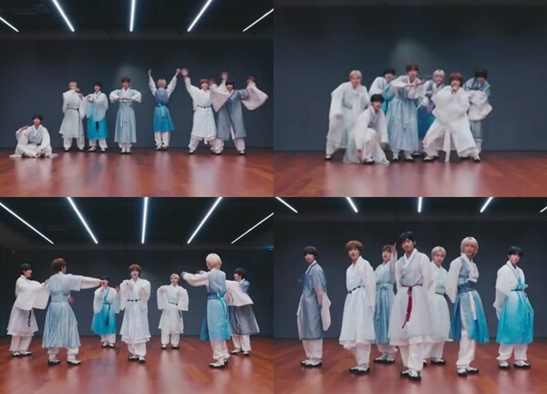 ▲ 아이딧 '제멋대로 찬란하게' 추석 버전 댄스 연습 영상. 제공|아이딧 유튜브 영상 캡처