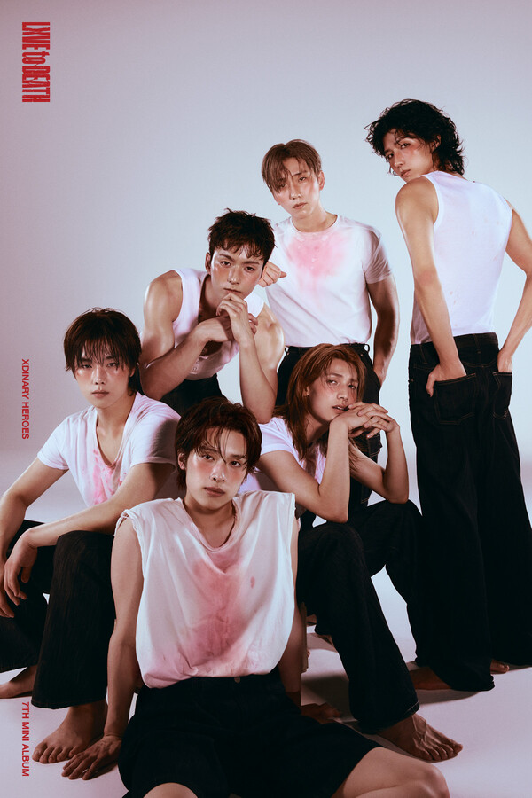 ▲ 24일 공개되는 엑스디너리 히어로즈의 새 미니앨범 '러브 투 데스' 콘셉트 사진. 제공|JYP엔터테인먼트