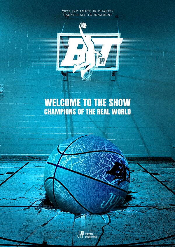 ▲ JYP엔터테인먼트가 건강한 여가 문화와 나눔을 실천하기 위해 개최하는 아마추어 농구대회 'JYPBT 챔피언십' 포스터. 제공|JYP엔터테인먼트