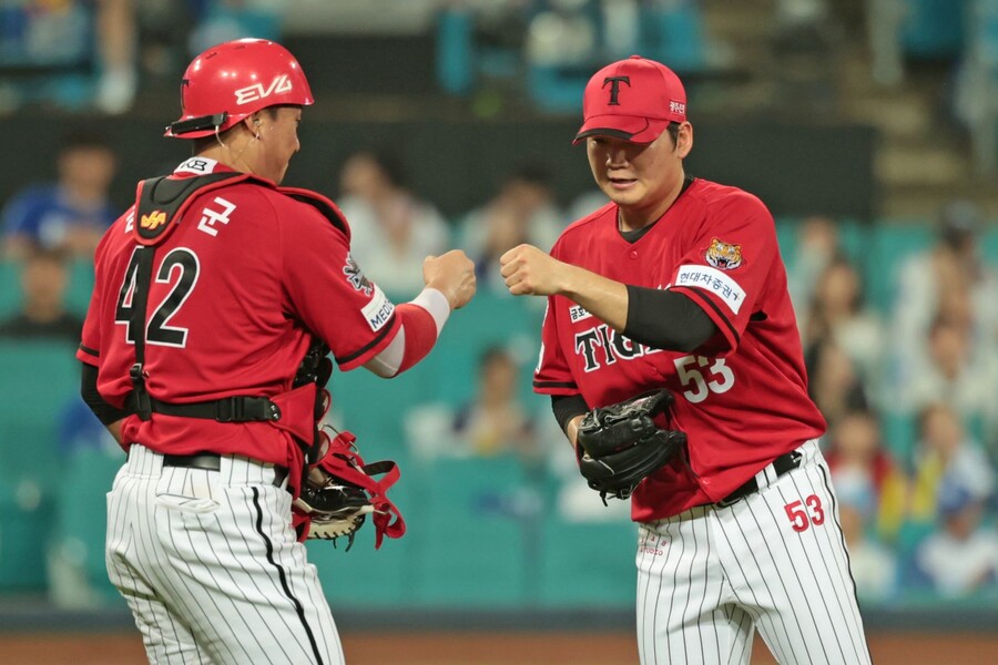 ▲ 내년 KIA의 좌완 불펜진 전력을 고려하면 김기훈은 반드시 시즌 시작부터 다크호스로 전력화가 되어 있어야 한다 ⓒKIA타이거즈