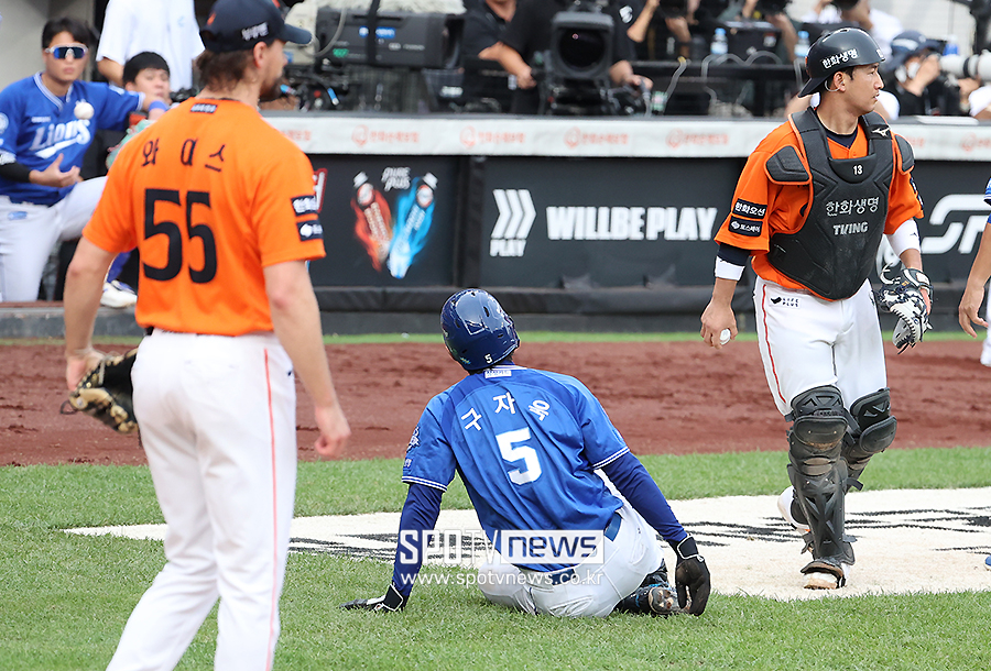 ▲ 구자욱 최재훈 ⓒ곽혜미 기자