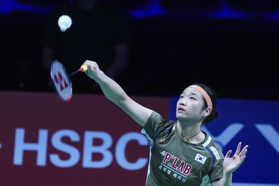 ▲ 야마구치 아카네를 압도한 안세영. ⓒ연합뉴스/EPA