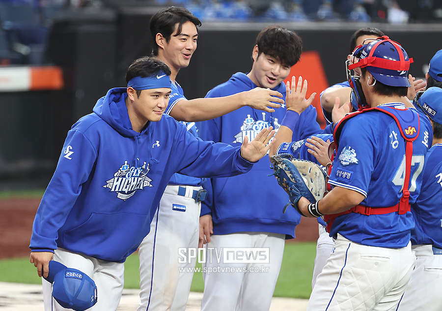 ▲ 최원태 강민호 ⓒ곽혜미 기자