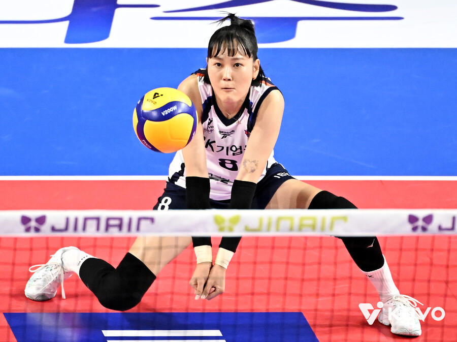 ▲ IBK기업은행 베테랑 리베로 임명옥이 여자부 최초로 600경기 출장을 눈앞에 뒀다. ⓒKOVO