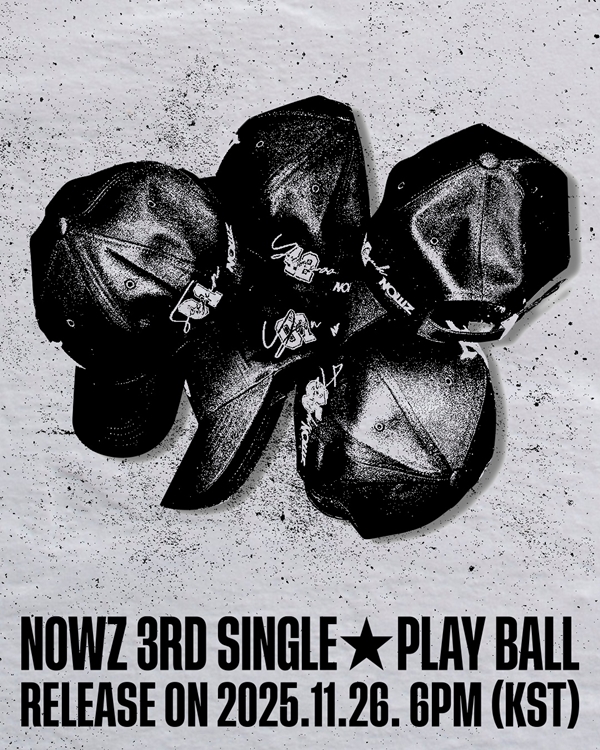 ▲ 오는 26일 공개되는 나우스 새 싱글 '플레이 볼' 아트워크 티저. 제공|큐브엔터테인먼트