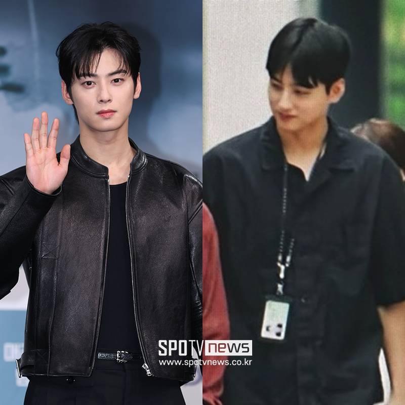 ▲ 차은우(왼쪽), 차은우 동생. ⓒ곽혜미 기자, 유 퀴즈 온 더 블럭 캡처