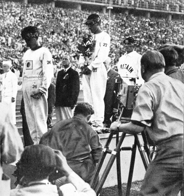 1936 베를린 하계 올림픽 육상 마라톤에서 금메달을 획득한 손기정 선생. 손기정 평화 마라톤의 모체다. ⓒ손기정기념재단 제공