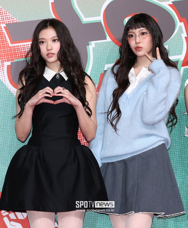 ▲ 뉴진스 해린(왼쪽), 혜인.  ⓒ곽혜미 기자