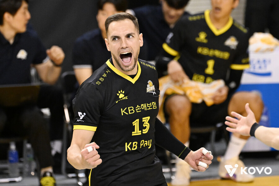 ▲ KB손해보험 안드레스 비예나 ⓒKOVO