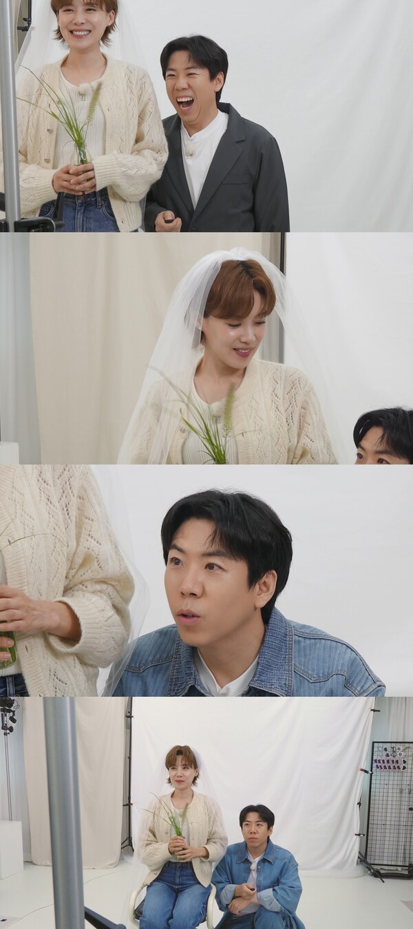 ▲ 장도연과 양세찬이 8년 만에 다시 웨딩 촬영에 나선다. 제공|넷플릭스