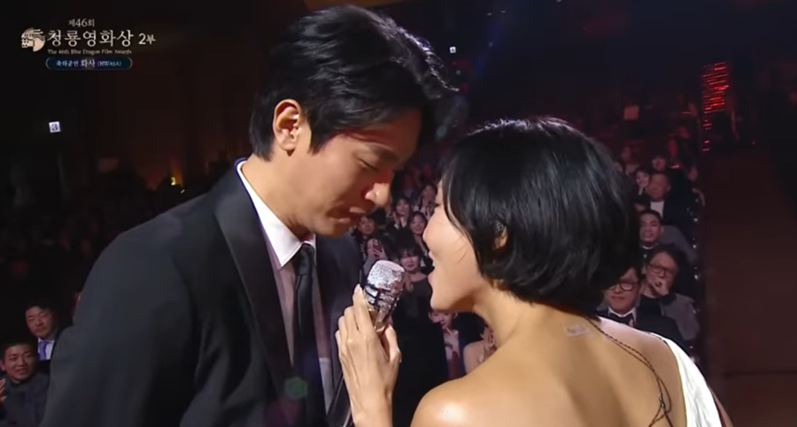 ▲ 박정민(왼쪽), 화사. 출처| '청룡영화상' 캡처