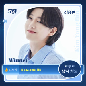 김용빈·김다현, 스타덤 트로트리그 남녀가수 1위…박서진 첫눈에 반해버린 사람아 인기차트 1위