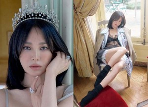 송혜교, 과감한 란제리룩으로 완성한 치명 아우라…눈빛까지 압도