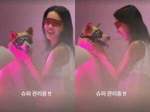 57세 엄정화, 반려견도 동반 시술받는 슈스 …초특급 관리