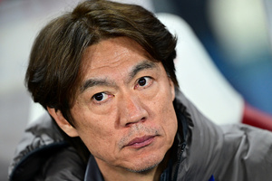 물 마시는 시간에 홍명보 감독 뭐 하는지 못 본다...하이드레이션 브레이크에 광고 송출