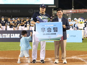 [포토S] 류현진, 우승한 팀을 대표해